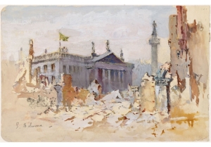 Image used to promote the James Stephens exhibition at the National Gallery of Ireland.
